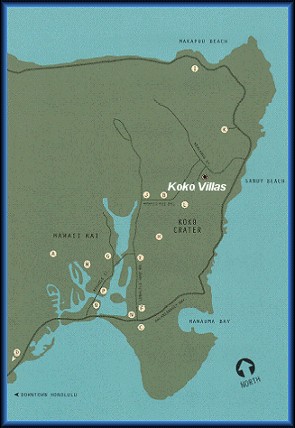 Location map for Koko Villlas