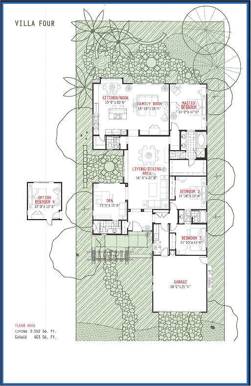 Koko Villas- floor plan for Villa Four