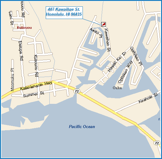 407 Kawaihae St. property map