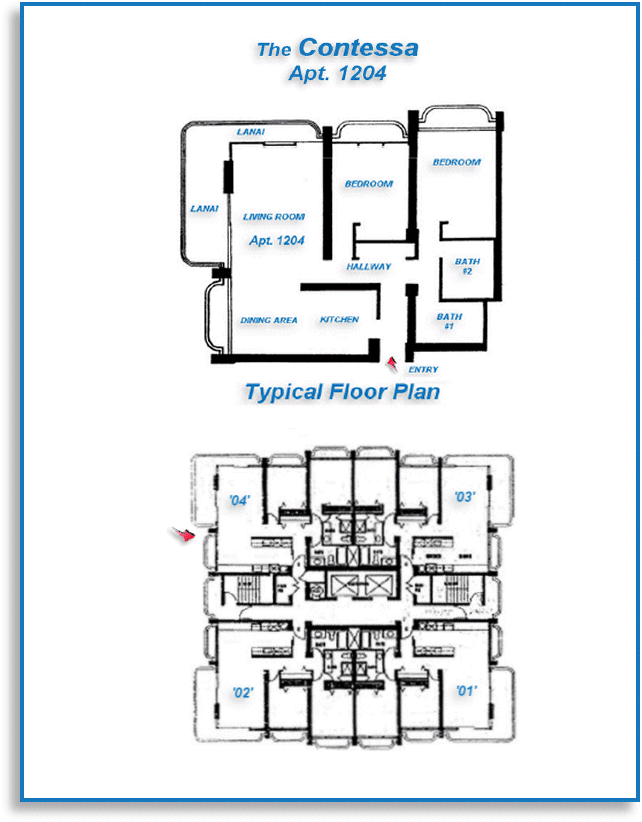 Contessa  Apt. 1204-floor plan