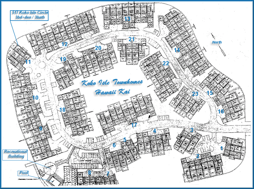 Koko Isle Townhomes Hawaii Kai-project layout